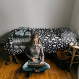 Black dots comforter sets pillowcase - LeobonZone