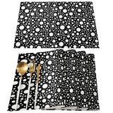 Black dots Personalized Table Placemats - LeobonZone