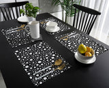 Black dots Personalized Table Placemats - LeobonZone