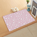 Pink Dots Leather Mat Soft Non-Slip Waterproof  Doormat - LeobonZone