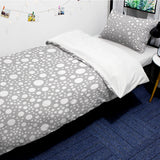Grey dots comforter sets pillowcase - LeobonZone