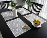 Grey dots Personalized Table Placemats - LeobonZone