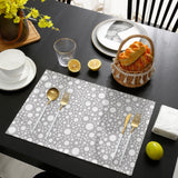 Grey dots Personalized Table Placemats - LeobonZone