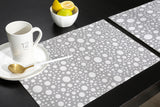 Grey dots Personalized Table Placemats - LeobonZone