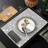 Grey dots Personalized Table Placemats - LeobonZone