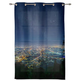 City night scene window curtains - LeobonZone