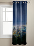 City night scene window curtains - LeobonZone