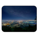 City night scene Sponge Rillet Rubber Rugs - LeobonZone