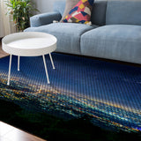 City night scene Sponge Rillet Rubber Rugs - LeobonZone