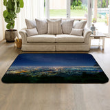 City night scene Sponge Rillet Rubber Rugs - LeobonZone