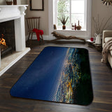 City night scene Sponge Rillet Rubber Rugs - LeobonZone