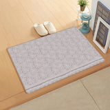 Pink Lace Pattern Leather Mat Soft Non-Slip Waterproof  Doormat - LeobonZone