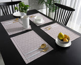 Pink Lace Pattern Personalized Table Placemats - LeobonZone