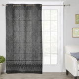 Brown Lace Pattern Window Curtains