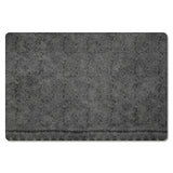 Brown Lace Pattern Leather Mat Soft Non-Slip Waterproof  Doormat - LeobonZone