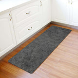 Brown Lace Pattern Leather Mat Soft Non-Slip Waterproof  Doormat - LeobonZone