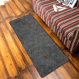 Brown Lace Pattern Leather Mat Soft Non-Slip Waterproof  Doormat - LeobonZone