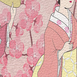 Japanese Kimono Girl Leather Mat Soft Non-Slip Waterproof  Doormat - LeobonZone
