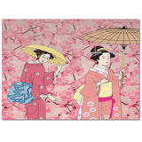 Japanese Kimono Girl Right Angle Felt Rugs - LeobonZone