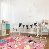 Japanese Kimono Girl Right Angle Felt Rugs - LeobonZone