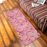 Japanese Cherry Blossom Leather Mat Soft Non-Slip Waterproof  Doormat - LeobonZone