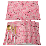 Japanese Cherry Blossom Personalized Table Placemats - LeobonZone