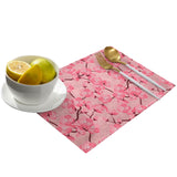 Japanese Cherry Blossom Personalized Table Placemats - LeobonZone