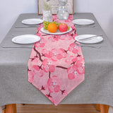 Japanese Cherry Blossom Table Runner Place Mats - LeobonZone