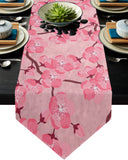 Japanese Cherry Blossom Table Runner Place Mats - LeobonZone