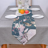 Bird painting in Chinese style Table Runner Place Mats - LeobonZone