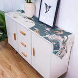 Bird painting in Chinese style Table Runner Place Mats - LeobonZone