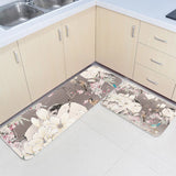 Flowers And Birds In China Circular Angle Felt Carpets Two piece set - LeobonZone
