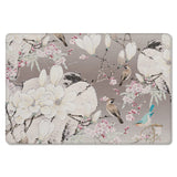 Flowers And Birds In China Leather Mat Soft Non-Slip Waterproof  Doormat - LeobonZone