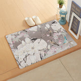 Flowers And Birds In China Leather Mat Soft Non-Slip Waterproof  Doormat