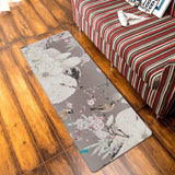 Flowers And Birds In China Leather Mat Soft Non-Slip Waterproof  Doormat - LeobonZone