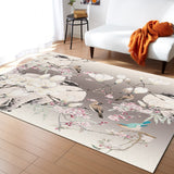 Flowers And Birds In China Right Angle Felt Rugs - LeobonZone