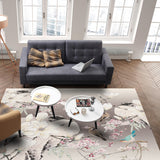 Flowers And Birds In China Right Angle Felt Rugs - LeobonZone