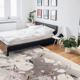 Flowers And Birds In China Right Angle Felt Rugs - LeobonZone