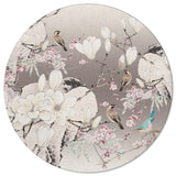 Flowers And Birds In China Circular Felt Rugs - LeobonZone