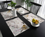 Bird Painting In Chinese Style Personalized Table Placemats - LeobonZone