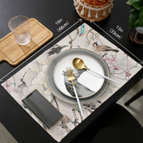 Bird Painting In Chinese Style Personalized Table Placemats - LeobonZone