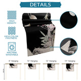 Bird painting in Chinese style Black Rectangle Tablecloth - LeobonZone