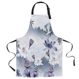 Chinese Ink Painting Personalized Canvas Apron - LeobonZone