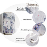 Chinese Ink Painting Waterproof Durable Shower Curtain - LeobonZone