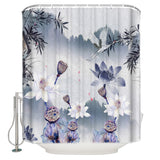 Chinese Ink Painting Waterproof Durable Shower Curtain - LeobonZone
