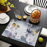 Chinese Ink Painting Personalized Table Placemats - LeobonZone