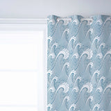 Japanese Water Wave Blackout Window Curtains - LeobonZone