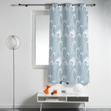 Japanese Water Wave Blackout Window Curtains - LeobonZone