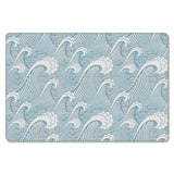 Japanese Water Wave Leather Mat Soft Non-Slip Waterproof  Doormat - LeobonZone