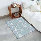 Japanese Water Wave Leather Mat Soft Non-Slip Waterproof  Doormat - LeobonZone
